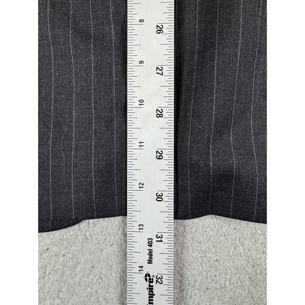 Brooks Brothers Suit Jacket 42 R Charcoal Wool Striped Estrato Fitzgerald USA - Picture 4 of 16